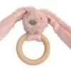 Happy Horse Old Pink Rabbit Richie Beißring Aus Holz - 12 Cm -Planet happy 29081379 01